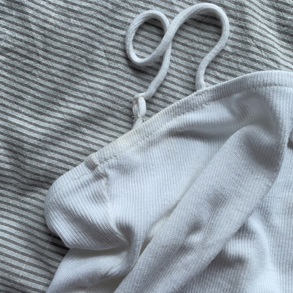 Charlotte Russe White Square Neck Tank Bodysuit - Picture 12 of 13